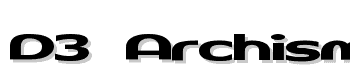 D3-Archism font